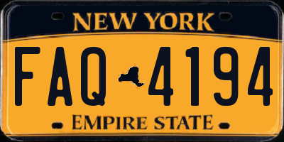NY license plate FAQ4194