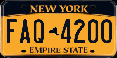 NY license plate FAQ4200