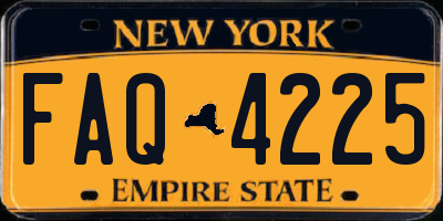 NY license plate FAQ4225