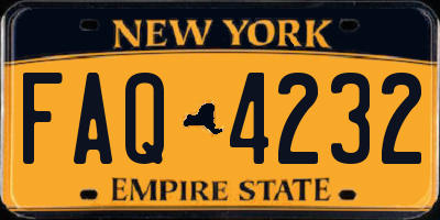 NY license plate FAQ4232