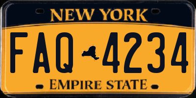 NY license plate FAQ4234