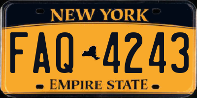 NY license plate FAQ4243