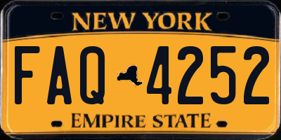 NY license plate FAQ4252