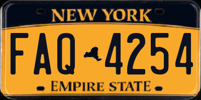 NY license plate FAQ4254