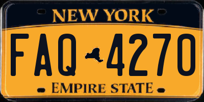 NY license plate FAQ4270