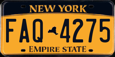 NY license plate FAQ4275