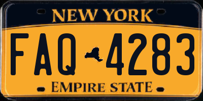 NY license plate FAQ4283