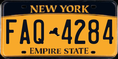 NY license plate FAQ4284