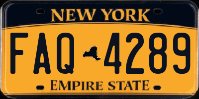 NY license plate FAQ4289