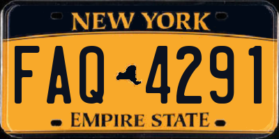 NY license plate FAQ4291