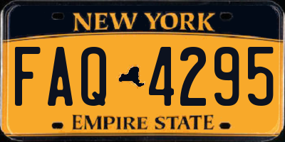 NY license plate FAQ4295