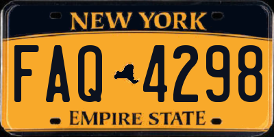 NY license plate FAQ4298