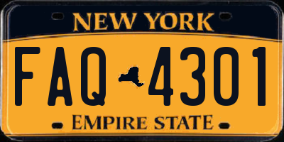 NY license plate FAQ4301