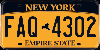 NY license plate FAQ4302