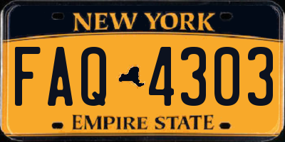 NY license plate FAQ4303