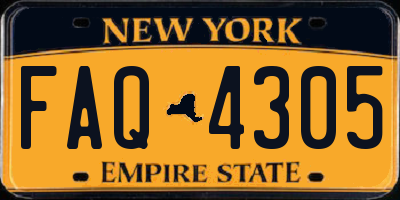 NY license plate FAQ4305