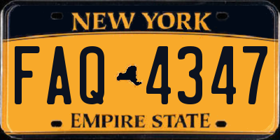 NY license plate FAQ4347
