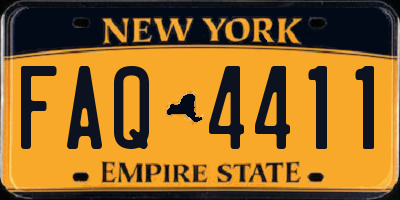NY license plate FAQ4411