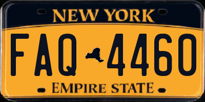 NY license plate FAQ4460