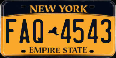 NY license plate FAQ4543