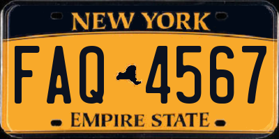 NY license plate FAQ4567
