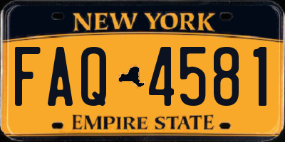 NY license plate FAQ4581
