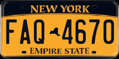 NY license plate FAQ4670
