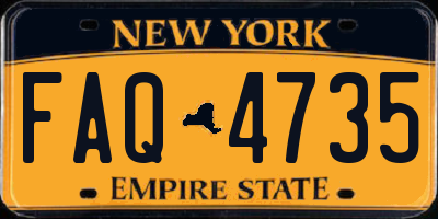 NY license plate FAQ4735
