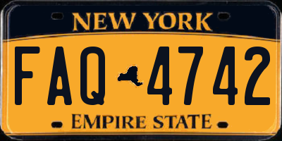 NY license plate FAQ4742