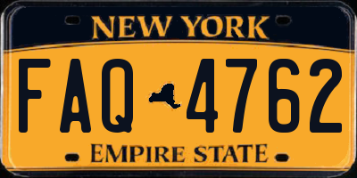 NY license plate FAQ4762