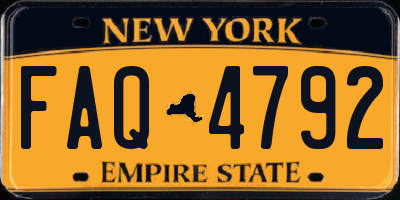 NY license plate FAQ4792