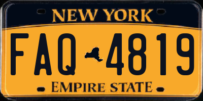 NY license plate FAQ4819