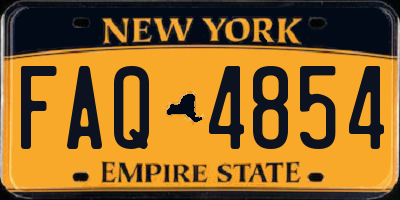 NY license plate FAQ4854