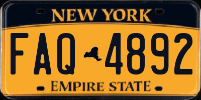 NY license plate FAQ4892