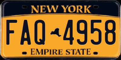 NY license plate FAQ4958