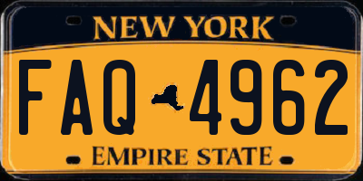 NY license plate FAQ4962