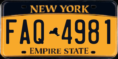 NY license plate FAQ4981