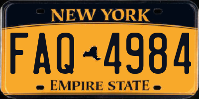 NY license plate FAQ4984