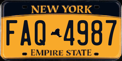 NY license plate FAQ4987