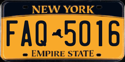 NY license plate FAQ5016