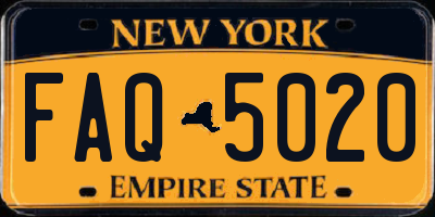 NY license plate FAQ5020