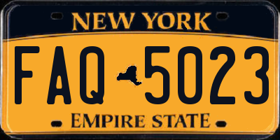 NY license plate FAQ5023