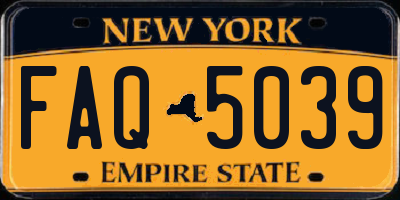 NY license plate FAQ5039