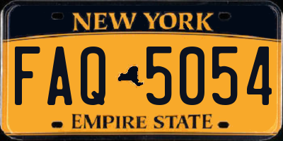 NY license plate FAQ5054