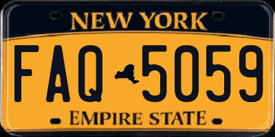 NY license plate FAQ5059