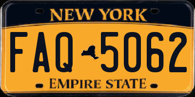 NY license plate FAQ5062