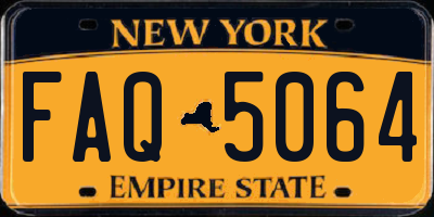 NY license plate FAQ5064