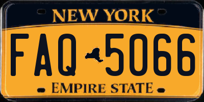 NY license plate FAQ5066