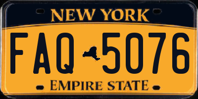 NY license plate FAQ5076