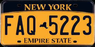 NY license plate FAQ5223